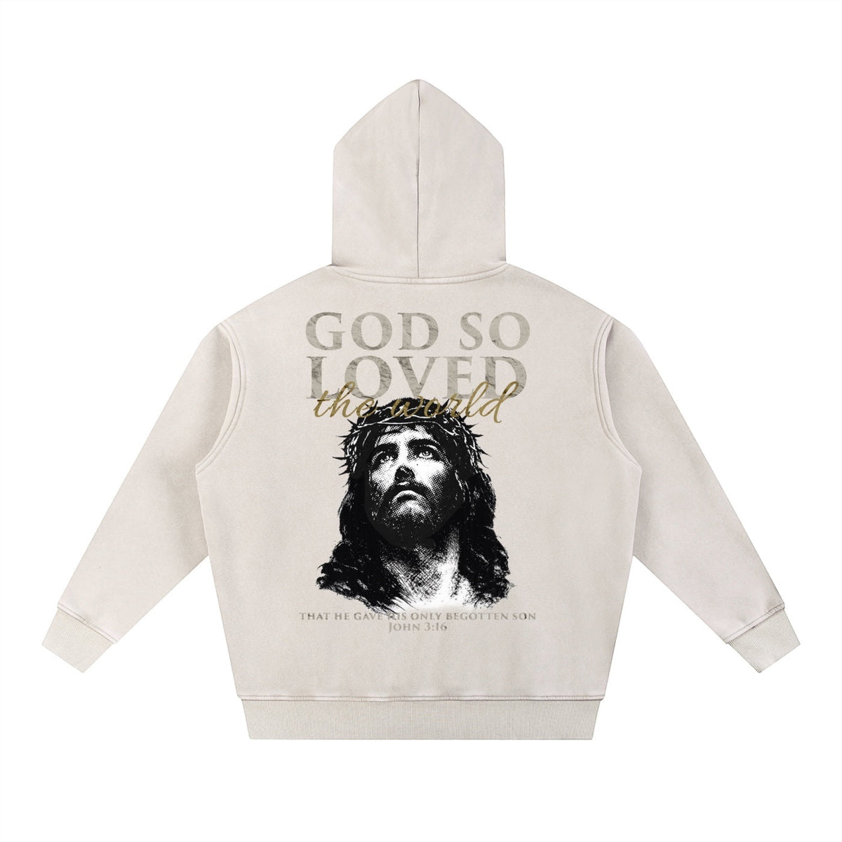 JOHN 3:16 Fleece Oversize Hoodie