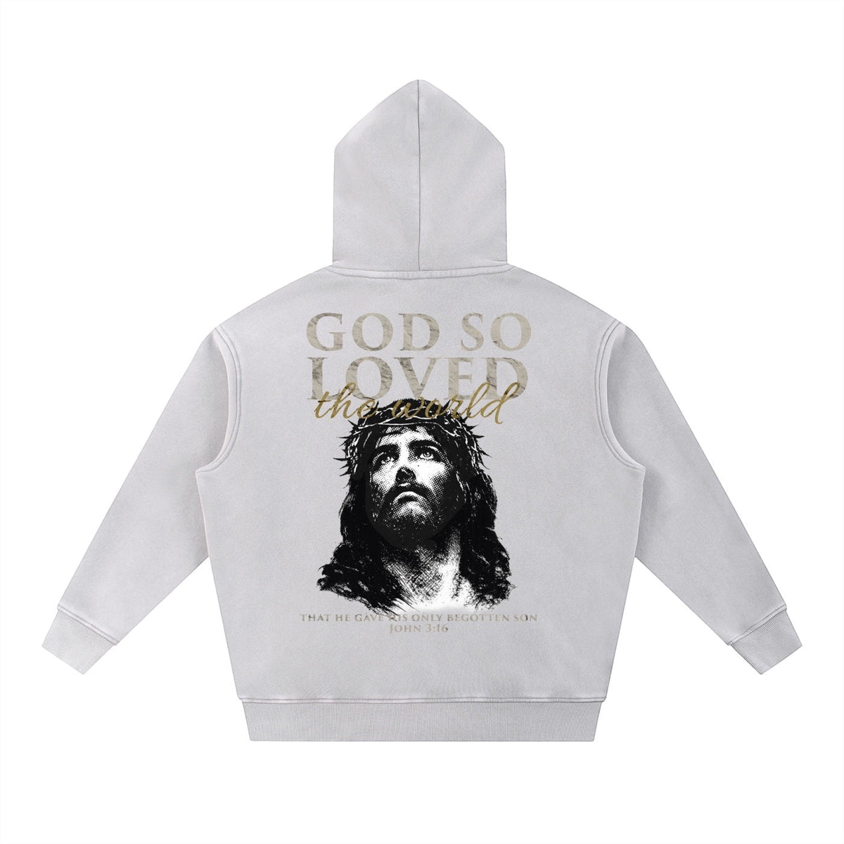 JOHN 3:16 Fleece Oversize Hoodie