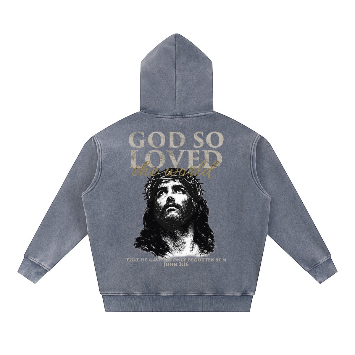 JOHN 3:16 Fleece Oversize Hoodie