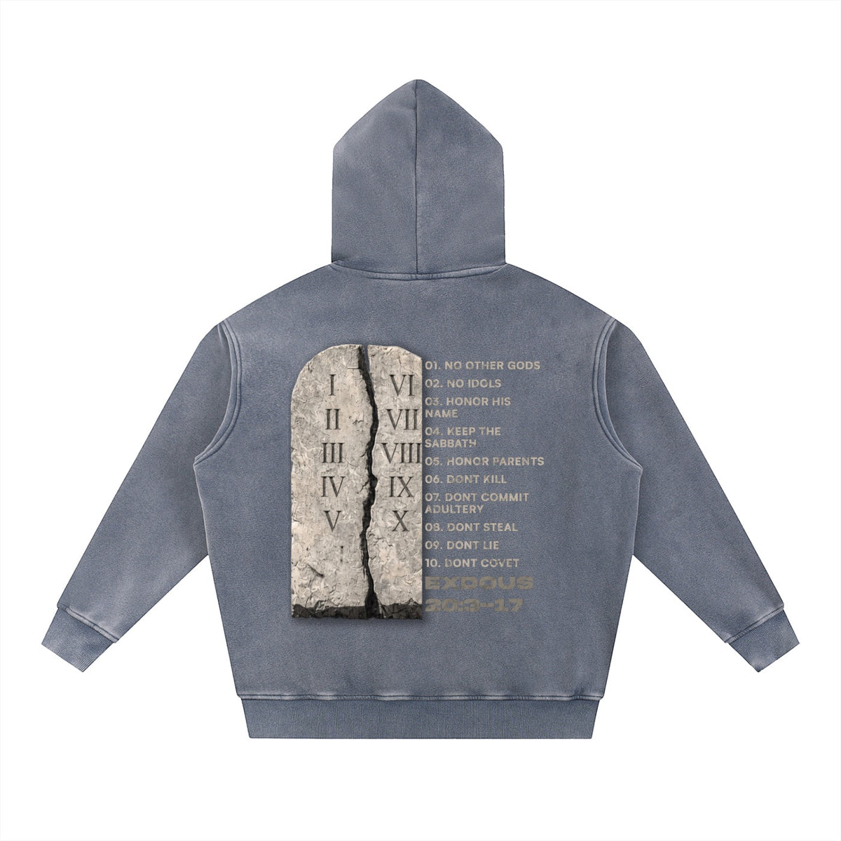 Ten Commandments Graphic Hoodie