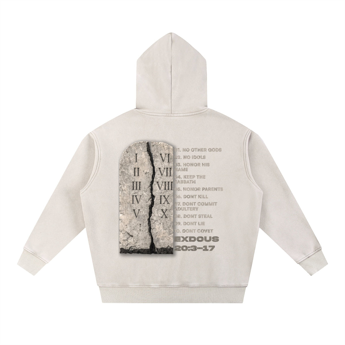 Ten Commandments Graphic Hoodie