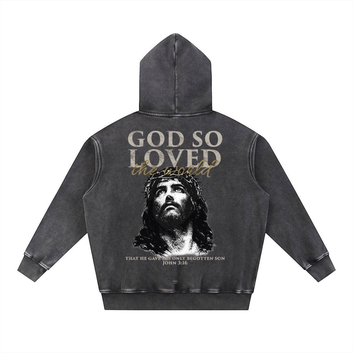 JOHN 3:16 Fleece Oversize Hoodie
