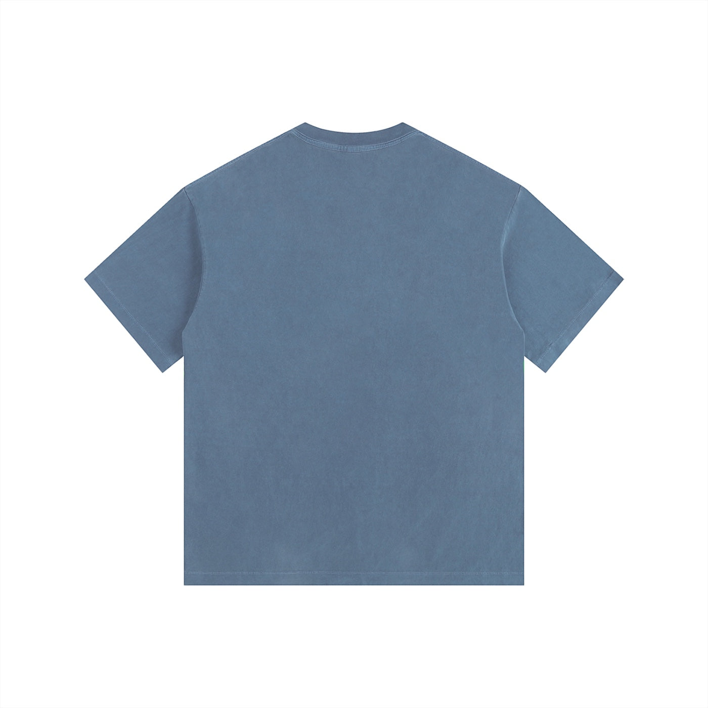 Foundation blue vintage-washed oversized t-shirt with distressed graphic