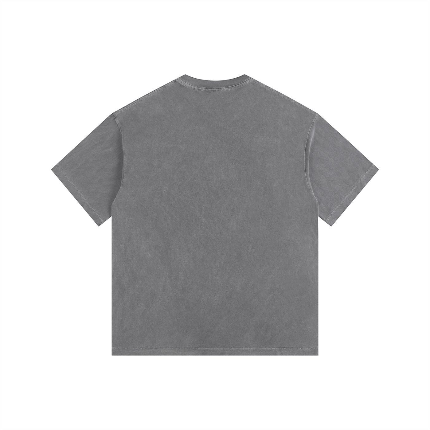 Foundation Oversize T-Shirt in vintage washed grey cotton with distressed graphic detail.